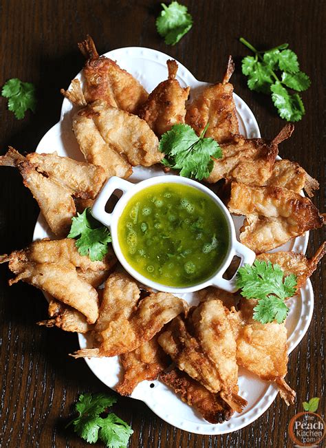 Crispy Boneless Asuhos with Cilantro Butter Sauce.